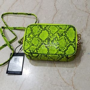 Neon Green Animal print sling